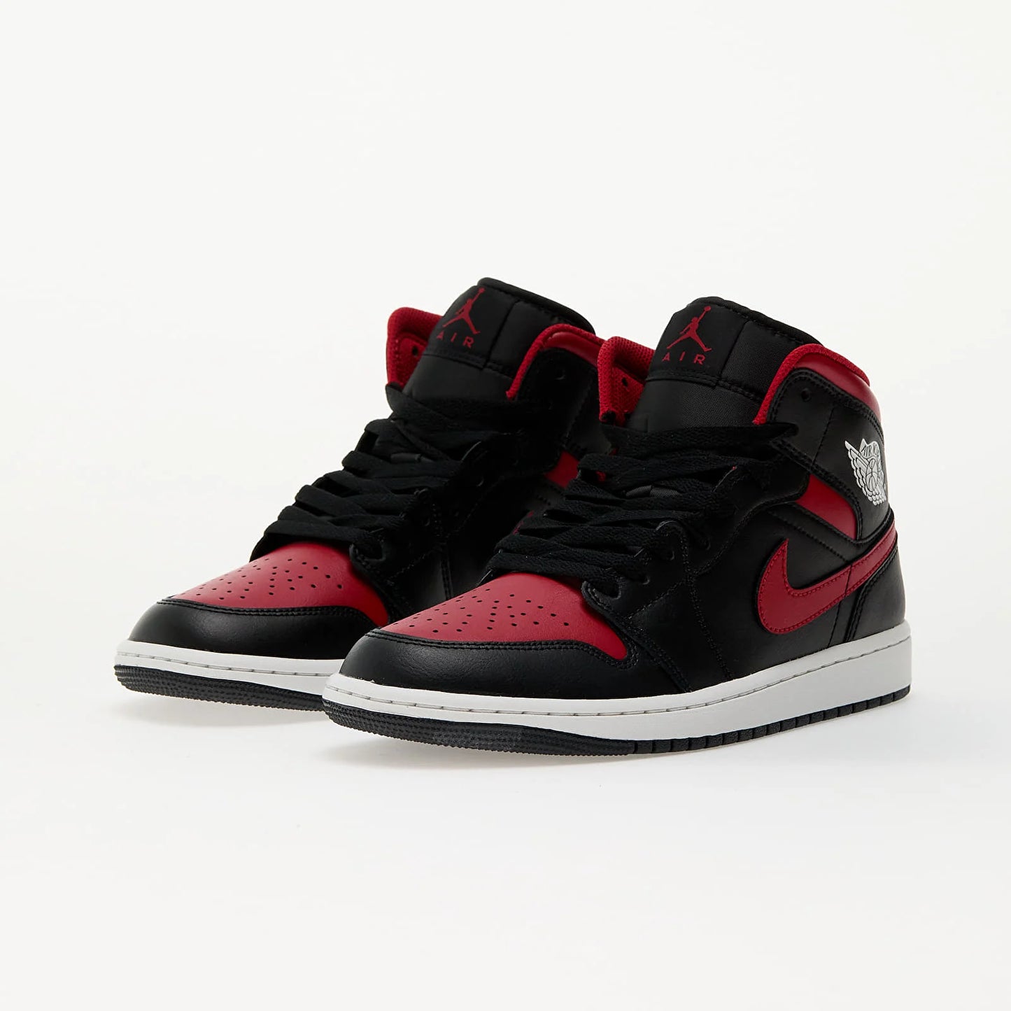 Air Jordan 1 Mid "Black/ Varsity Red-Summit White"