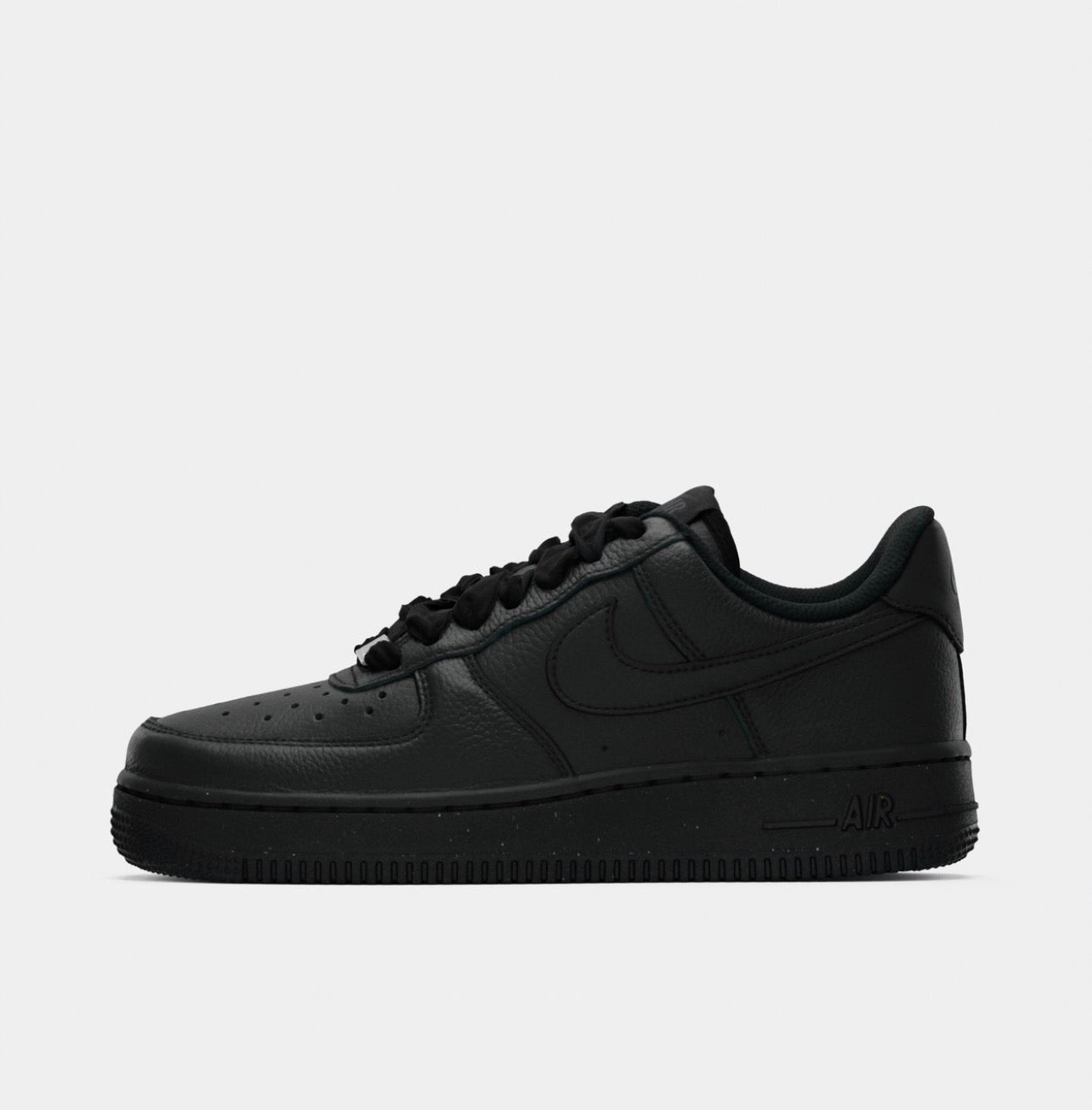 Nike Air Force 1 Low “Triple Black Velvet Laces”