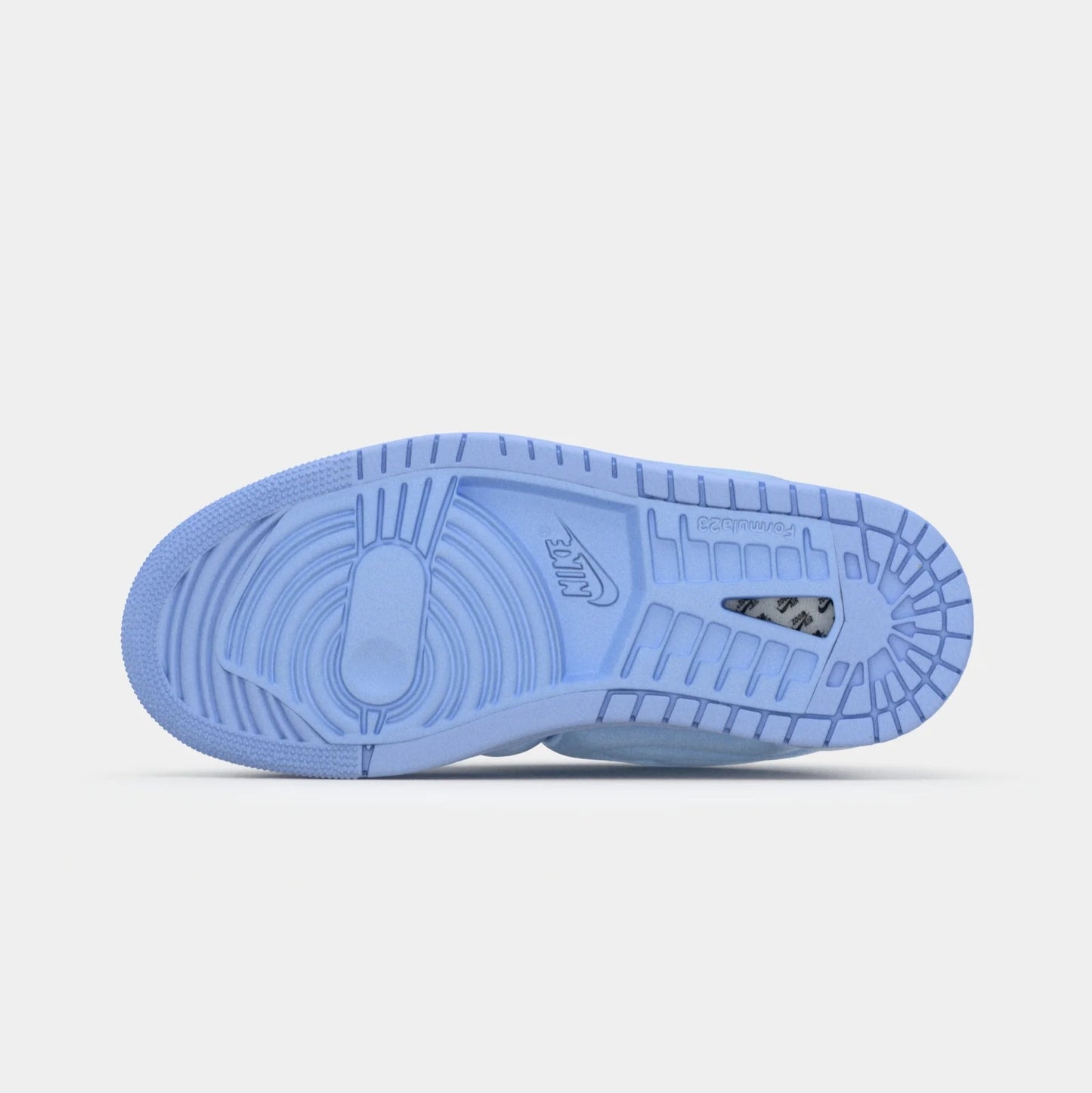Talpa albastru deschis Air Jordan 1 Low Method Of Make Aluminium cu detalii de aderenta si design sportiv
