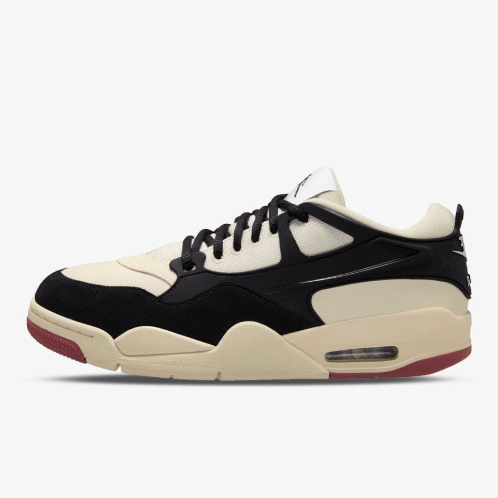 Pantofi sport Air Jordan 4 RM Canyon Rust în nuanțe de bej și negru cu detalii bordeaux