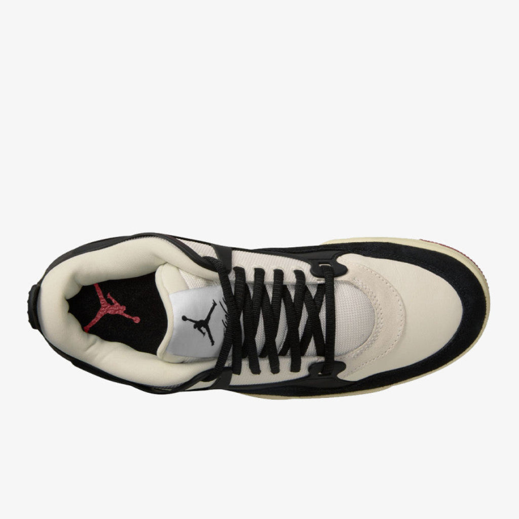 Air Jordan 4 RM Canyon Rust pantofi sport în nuanțe de bej și negru cu șireturi negre