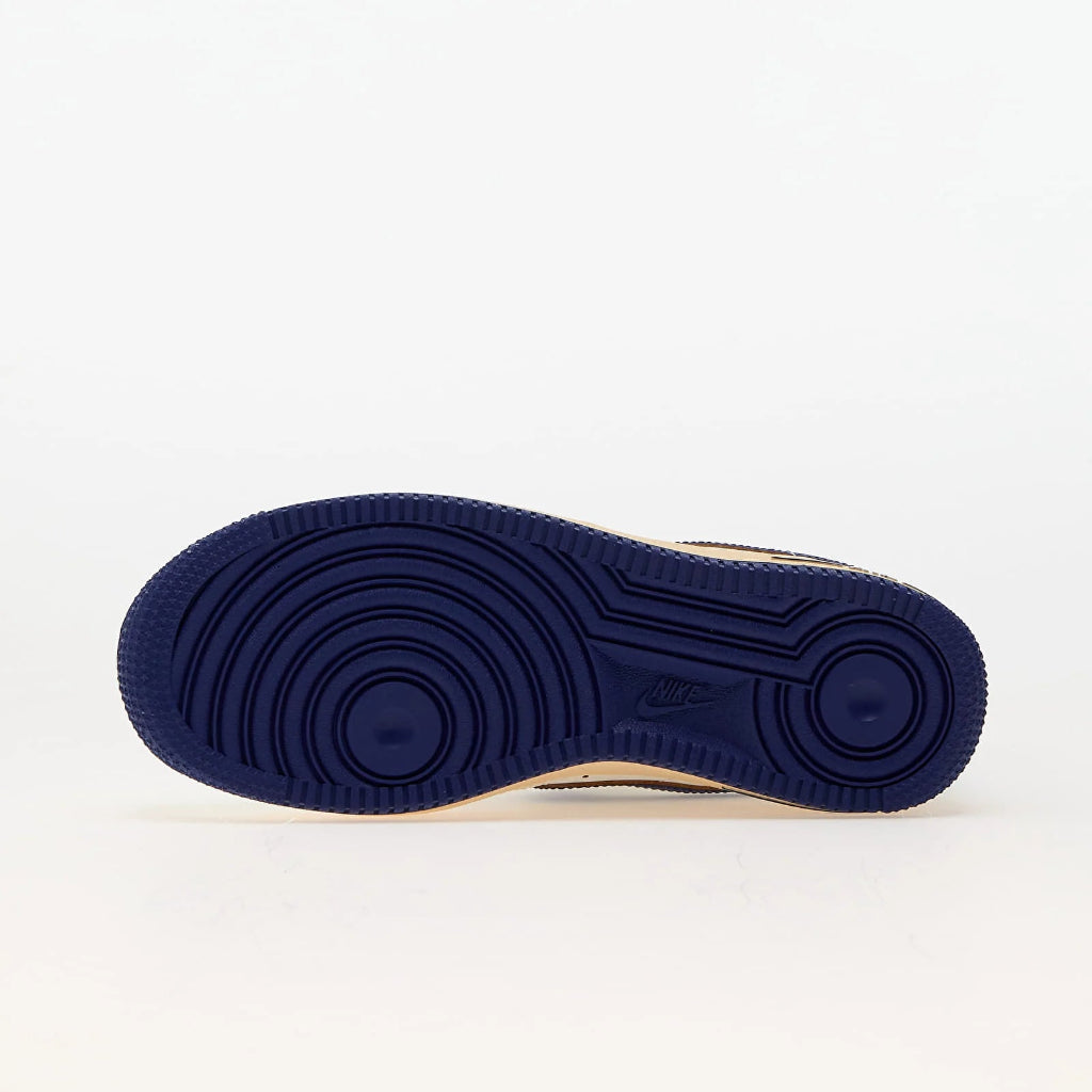 Talpa albastru închis a pantofilor Nike Air Force 1 Low Sail Deep Royal Blue-Pale Vanilla