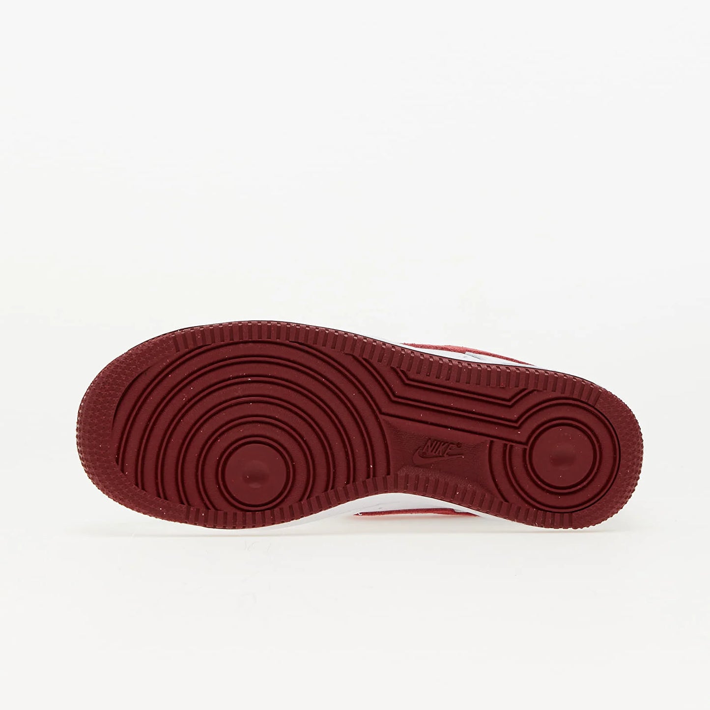 Talpa roșie a pantofilor Nike Air Force 1 Low White/Dragon Red cu design aderent