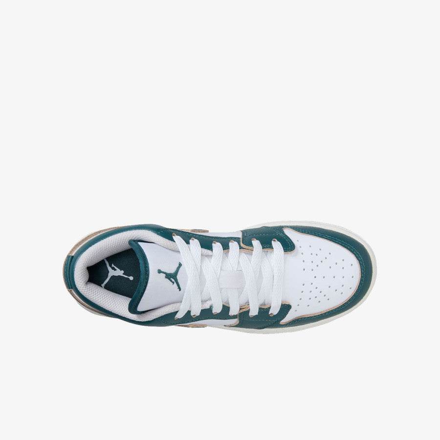 Pantof sport Jordan 1 Low “Oxidised Green” albi si verzi vazuti de sus de la Dod Resell