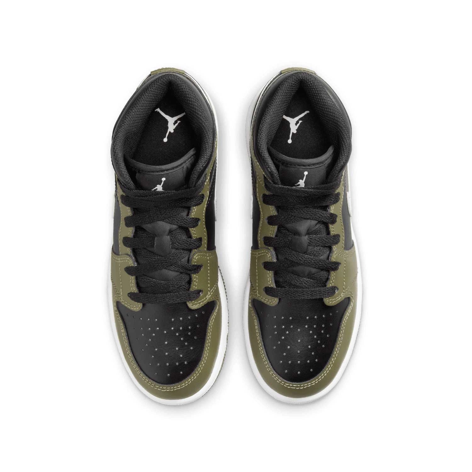 Air Jordan 1 Mid “Black/White/Olive” DQ8423 092