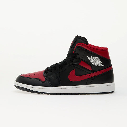 Air Jordan 1 Mid "Black/ Varsity Red-Summit White"
