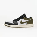 Air Jordan 1 Low GS "Black Toe Medium Olive" 553560-092