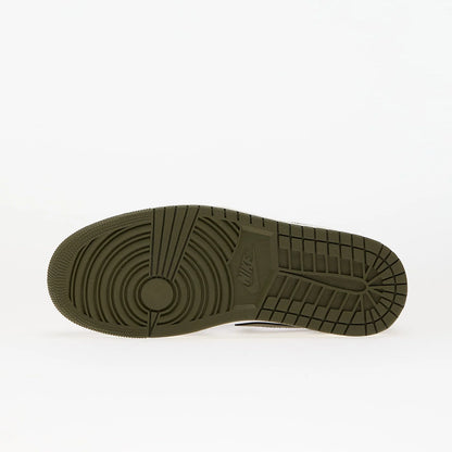 Air Jordan 1 Low GS "Black Toe Medium Olive" 553560-092