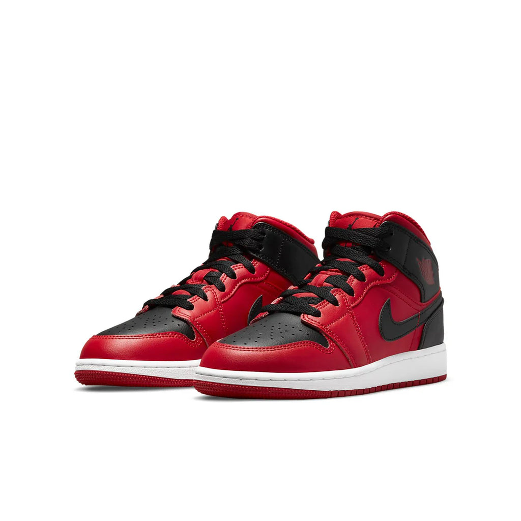 Air Jordan 1 Mid Reverse Bred (GS) 554725-660