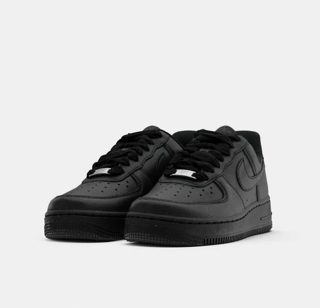Nike Air Force 1 Low “Triple Black Velvet Laces”