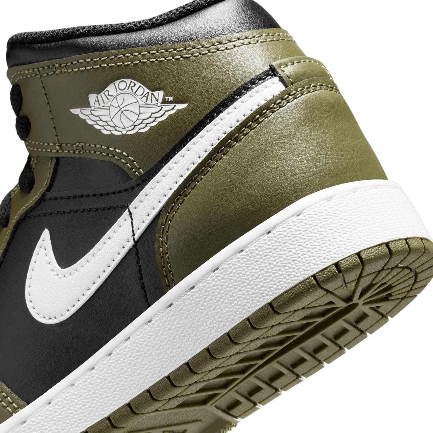 Air Jordan 1 Mid “Black/White/Olive” DQ8423 092