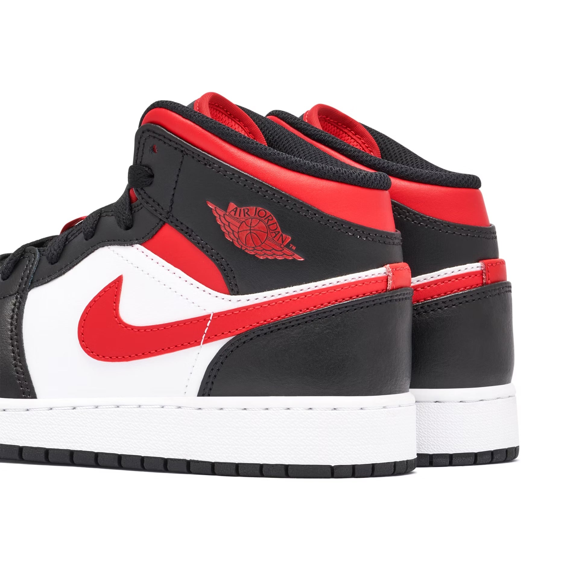 Air Jordan 1 Mid GS “Bred Toe White”