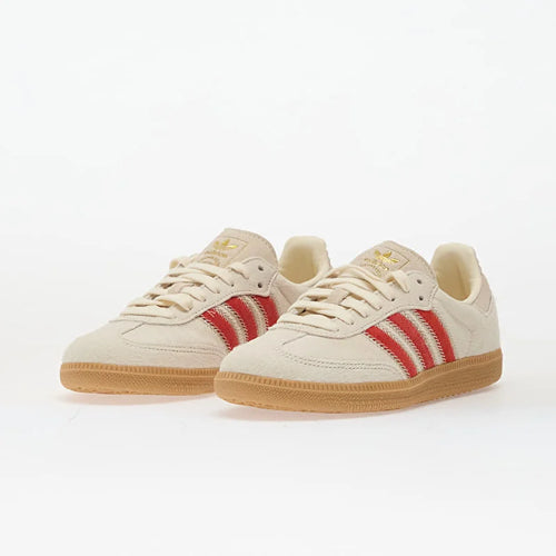 Adidas Samba OG Pony Hair “Wonder Beige/Better Scarlet” JS3935