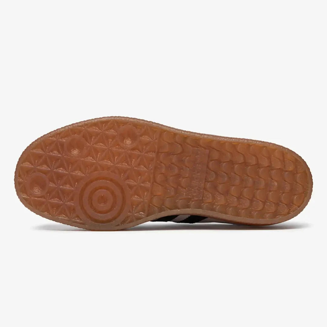 Talpa aderenta a pantofilor Adidas SambaE OG White Black cu design clasic si cauciuc rezistent
