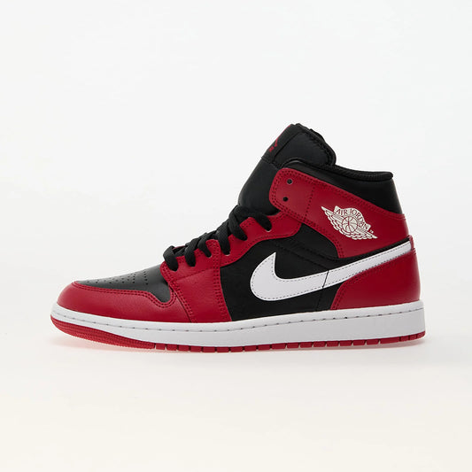 Air Jordan 1 Mid "Black/ White-Gym Red"