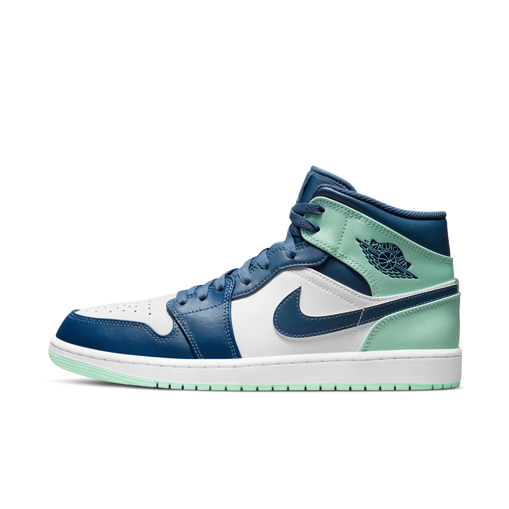 Air Jordan 1 Mid “Mystic Navy Mint Foam” 554724-413