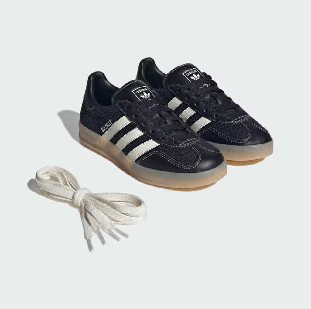 Adidas Gazelle indoor “Core Black Magic Beige” JQ7117
