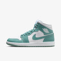 Air Jordan 1 Mid “Light Teal/White” BQ6472-138