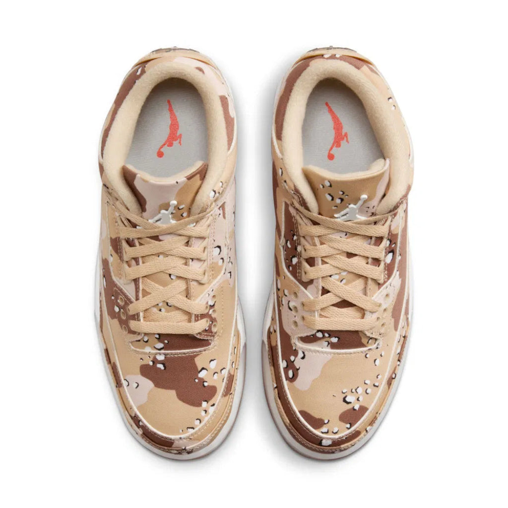 Pantofi Air Jordan 3 Retro Tex Desert Camo WNBA cu model camuflaj bej și maro de la Dod Resell