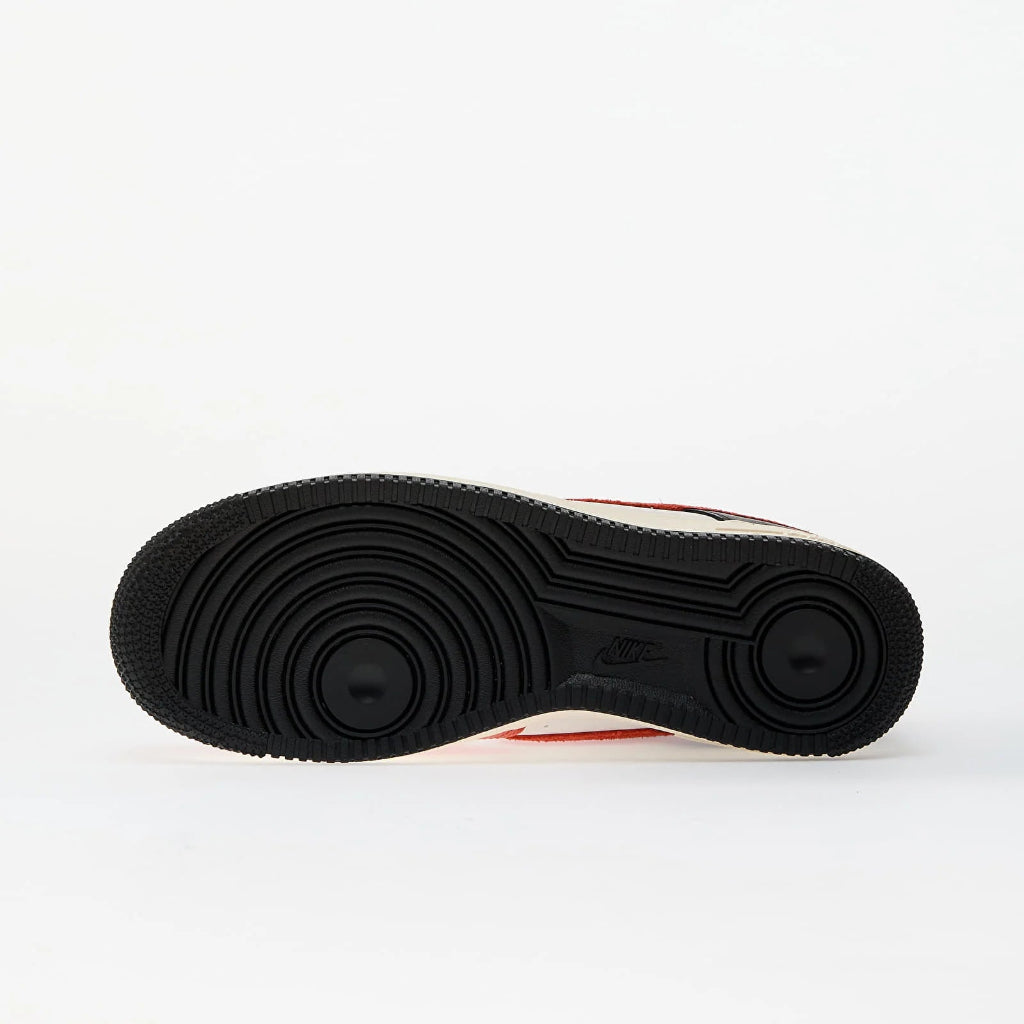 Talpa neagră de cauciuc a pantofilor Nike Air Force 1 Low Black Vintage Coral Phantom Pale Ivory
