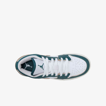 Pantof sport Jordan 1 Low “Oxidised Green” albi si verzi vazuti de sus de la Dod Resell